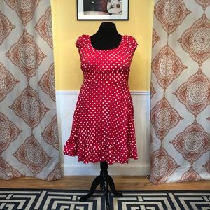 Polka Dot, cotton & elastic dress